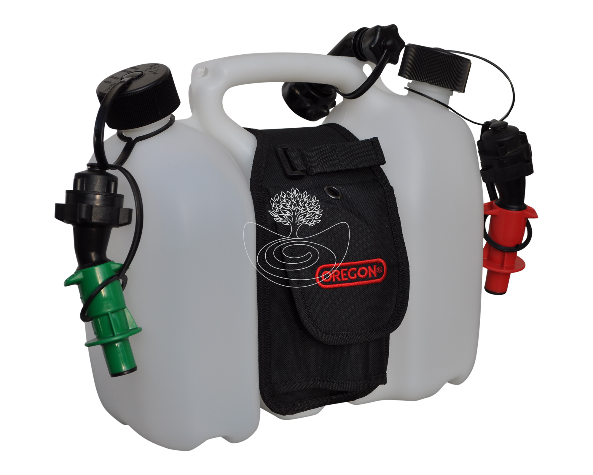 Esche Oregon Doppelkanister 6l + 3l mit Satteltasche + Ausgießer + 2 Schnelltanksysteme