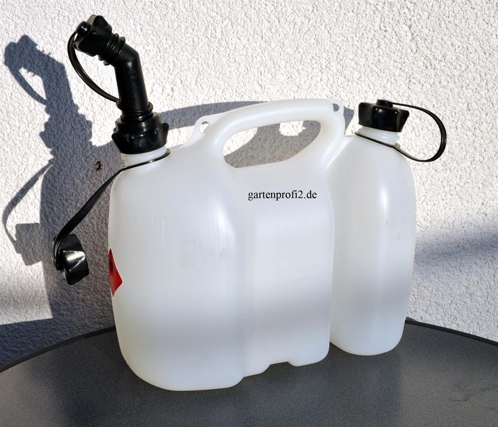 Hünersdorff Kombikanister 3,5l + 1,5l mit schwarzen Ausgießer