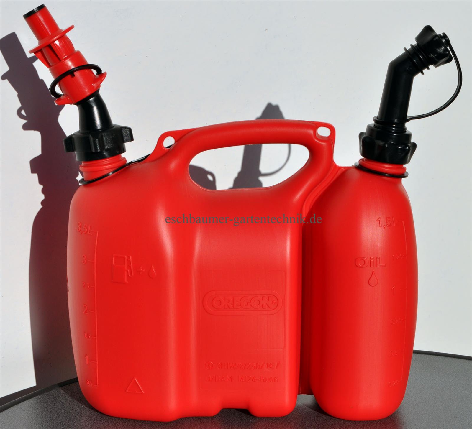 Oregon Kombikanister 3,5l + 1,5l mit Einfüllsystem & Ausgießer