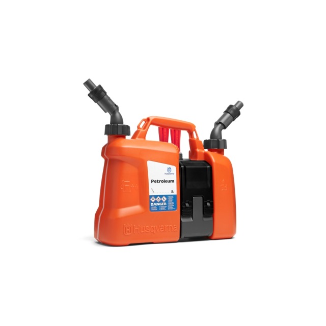 Husqvarna Kombikanister mit Werkzeugbox Einfüllsystem und Ausgießer