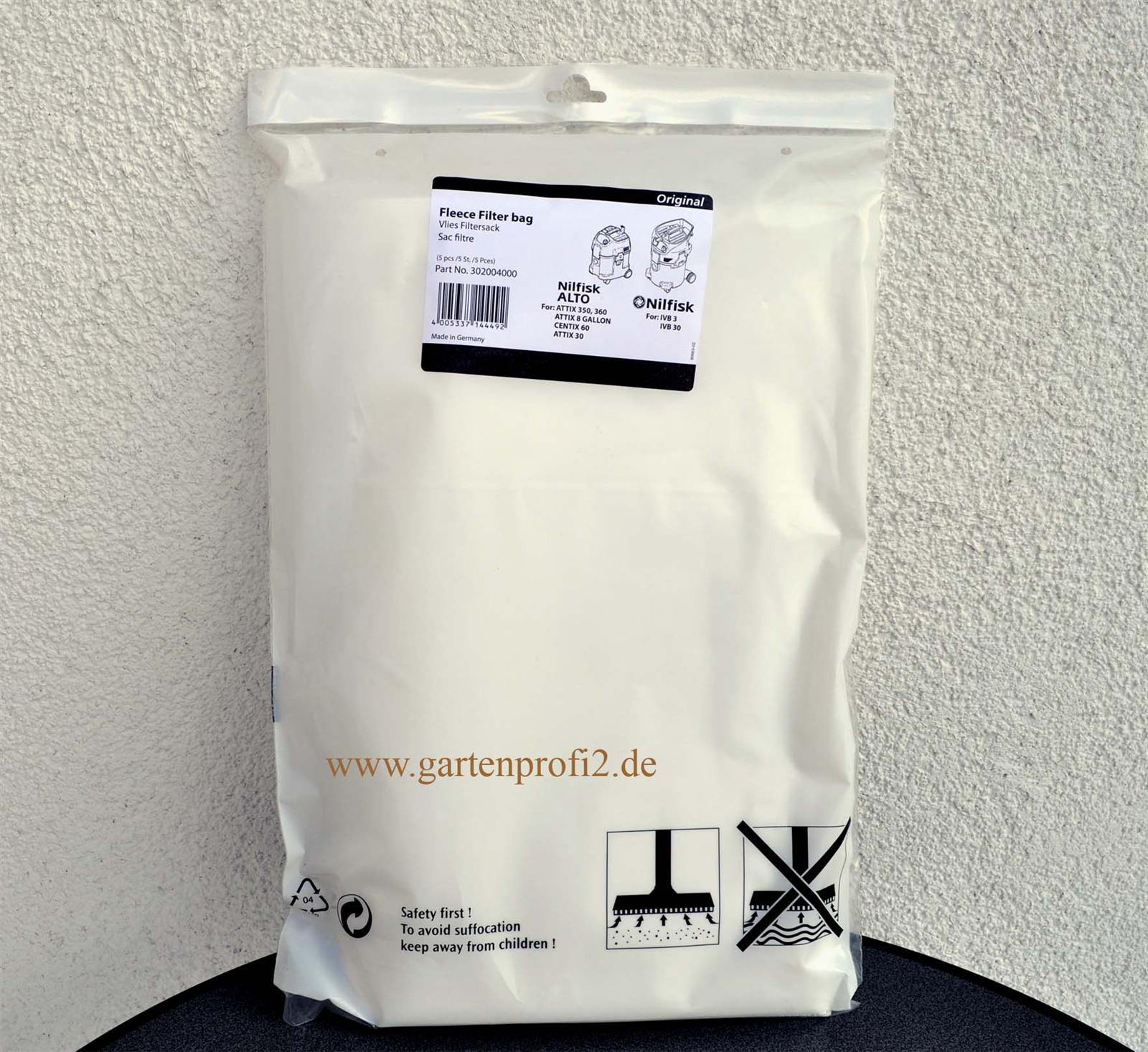 Vlies Filtersack für ATTIXX Sauger