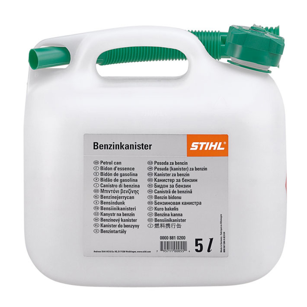 Stihl Benzinkanister transparent 3 Liter Behälter mit UN-Zulassung