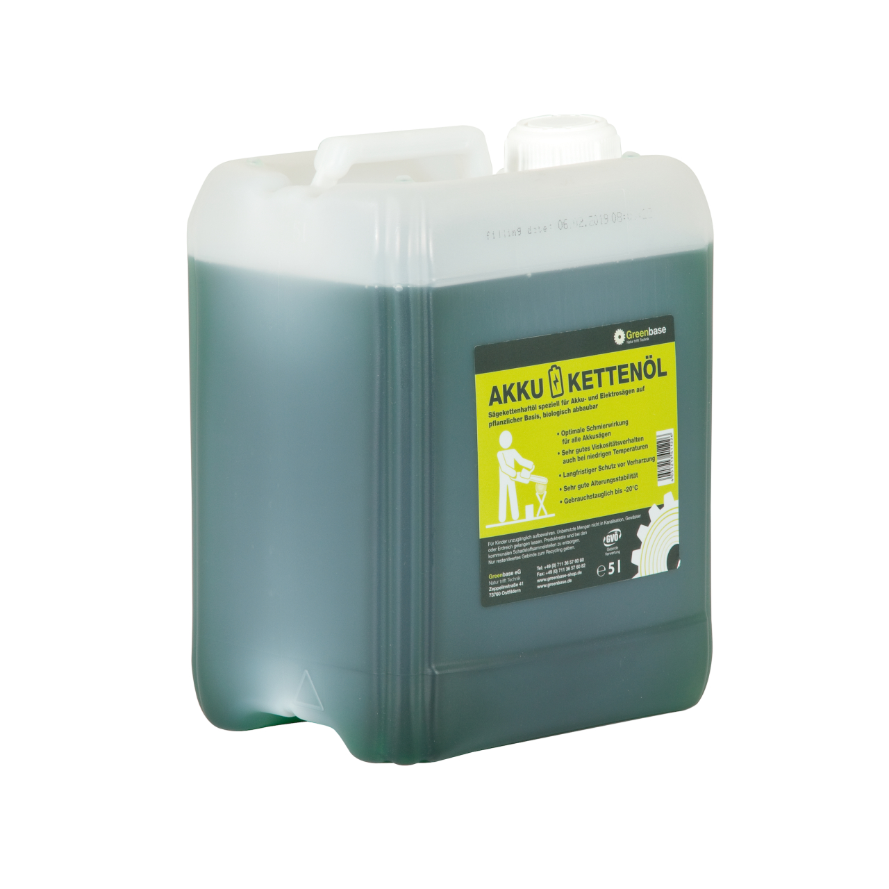 Greenbase Akku-Kettenöl 5 Liter